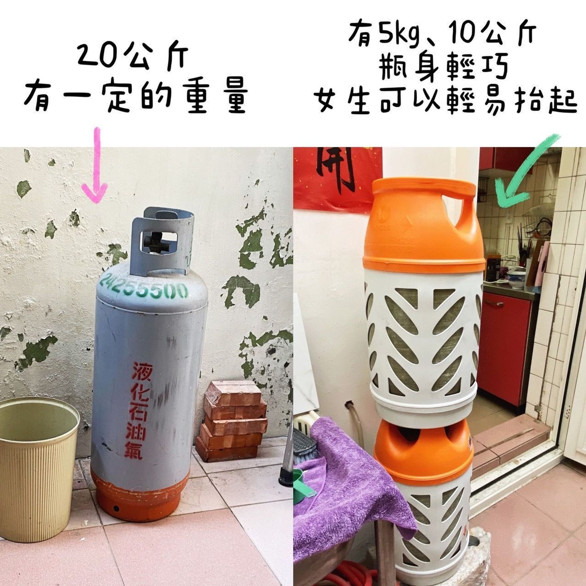 台中叫瓦斯桶新型態！旺來瓦斯 瓶安桶｜告別笨重傳統瓦斯桶｜女生可輕易搬動｜超簡單直覺式安裝｜防爆瓦斯桶安全更升級 生活版｜popdaily 波波黛莉