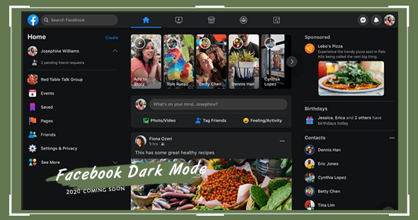 FACEBOOK新版暗黑模式即將上線！來看看你是不是萬中選一的幸運兒！