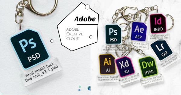 設計人的「厭世日常」，亮點都在檔名裡！Adobe系列地獄吊飾，你被說中了幾個？